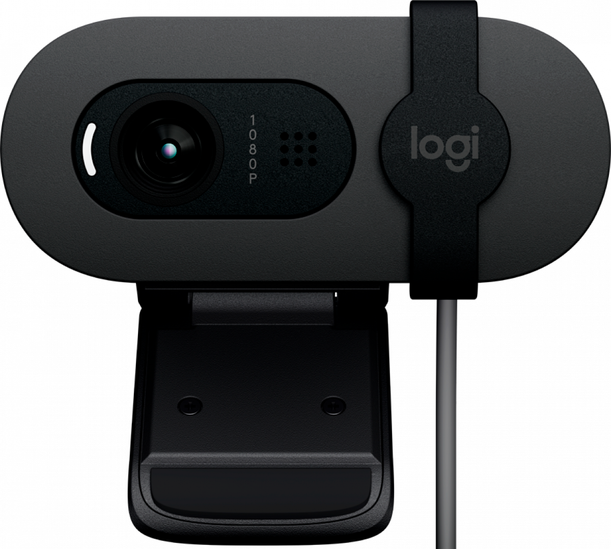 Уеб камера Logitech Brio 100, 1920 x1080 FullHD, за монитор, 1x USB 2.0, черен цвятна ниска цена с бърза доставка - BestPC.BG