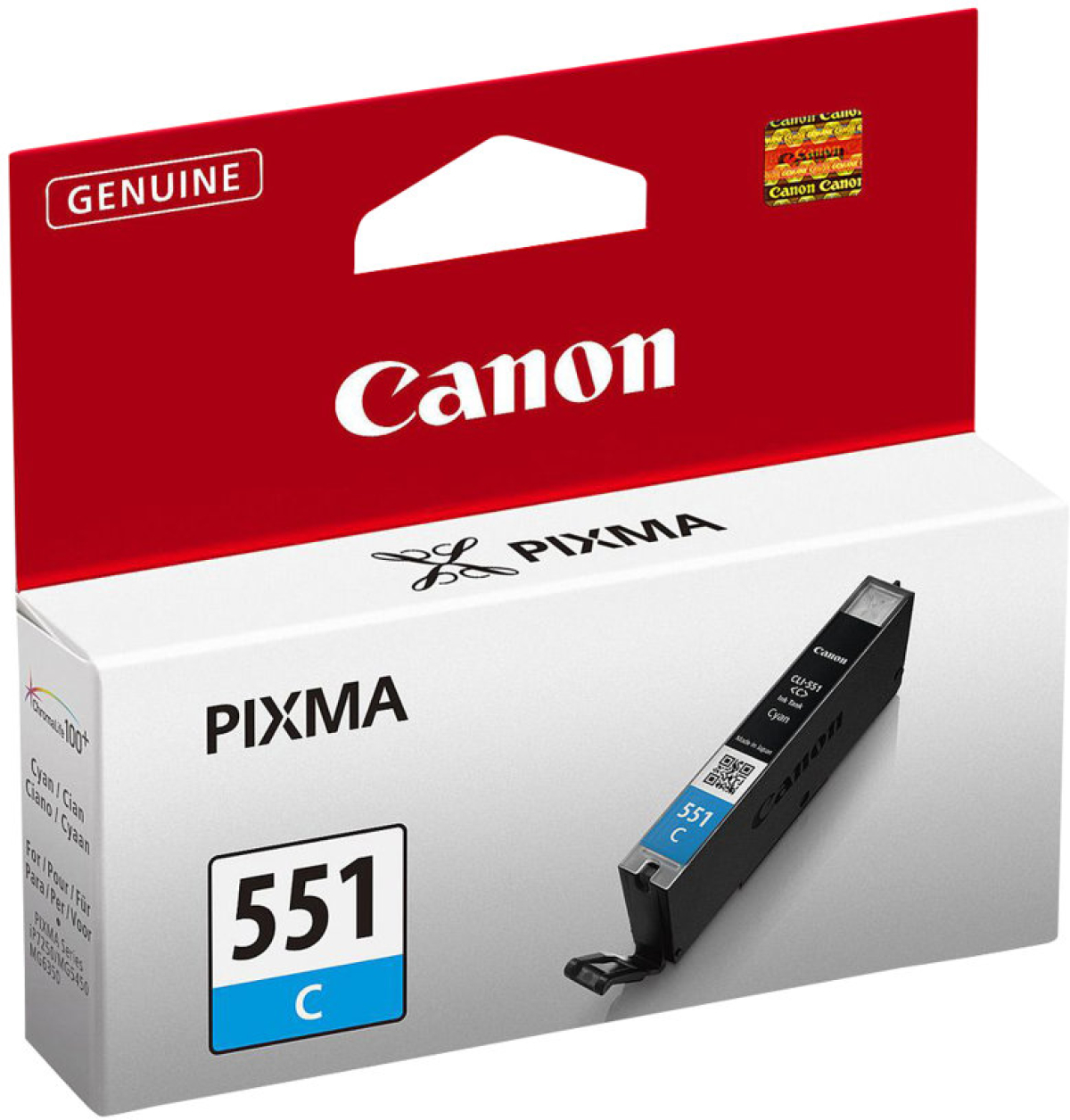 Касета с мастило CANON 1LB CLI-551C ink cartridge cyan standard capacity 330 pages 1-packна ниска цена с бърза доставка - BestPC.BG