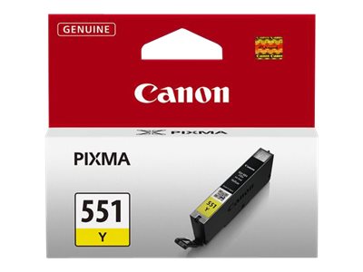 Касета с мастило CANON 1LB CLI-551Y ink cartridge yellow standard capacity 330 pages 1-packна ниска цена с бърза доставка - BestPC.BG