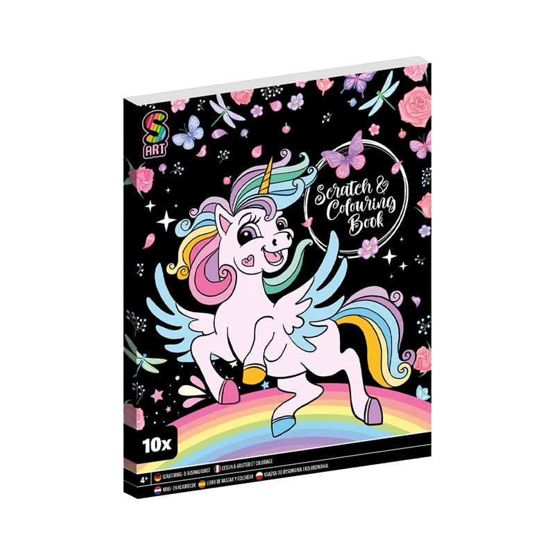 Moxy Комплект за издраскване и оцветяване Еднорог, 10 листана ниска цена с бърза доставка - BestPC.BG