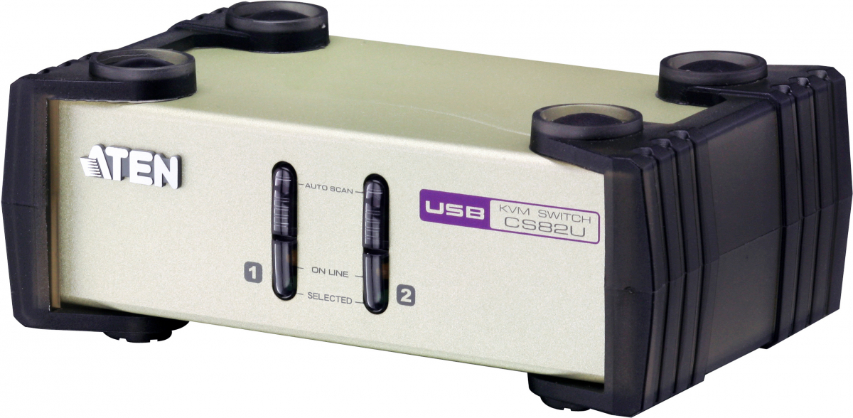 KVM продукт KVMP превключвател, ATEN CS82U, 2-портов, PS-2-USB VGAна ниска цена с бърза доставка - BestPC.BG