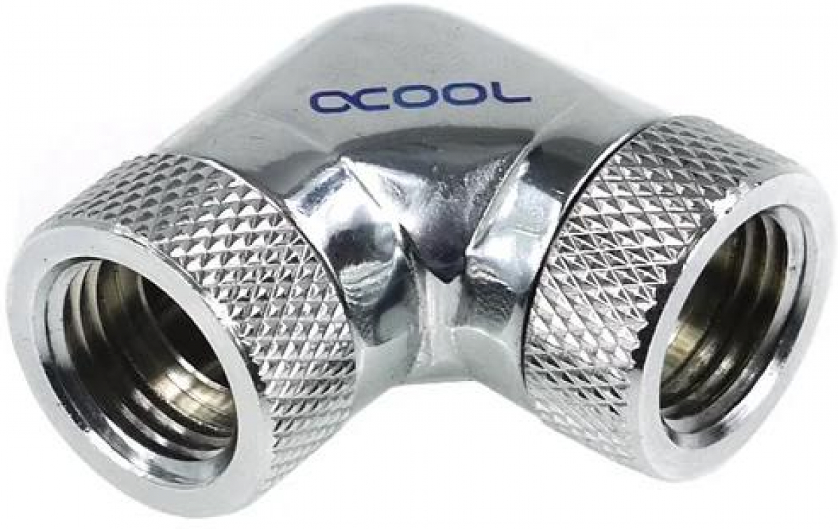 Охлаждане Адаптер Alphacool HF, L-конектор 90, G1-4 - G1-4, Вътрешна резба, Сребристна ниска цена с бърза доставка - BestPC.BG