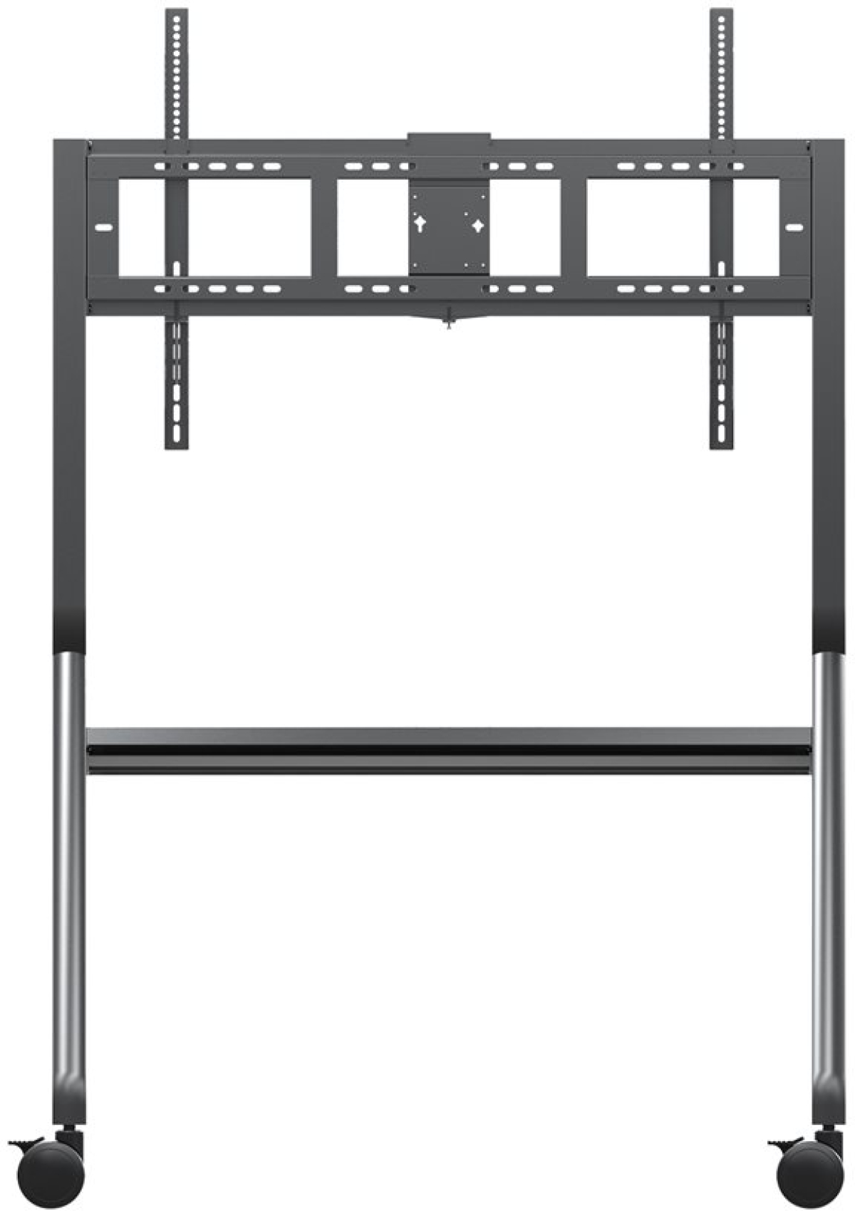 Продукт VIEWSONIC VB-STND-009 Trolley Stand Height Adjustable Trolley Cart for 65inch-105inch Display up to 120Kg VESAна ниска цена с бърза доставка - BestPC.BG