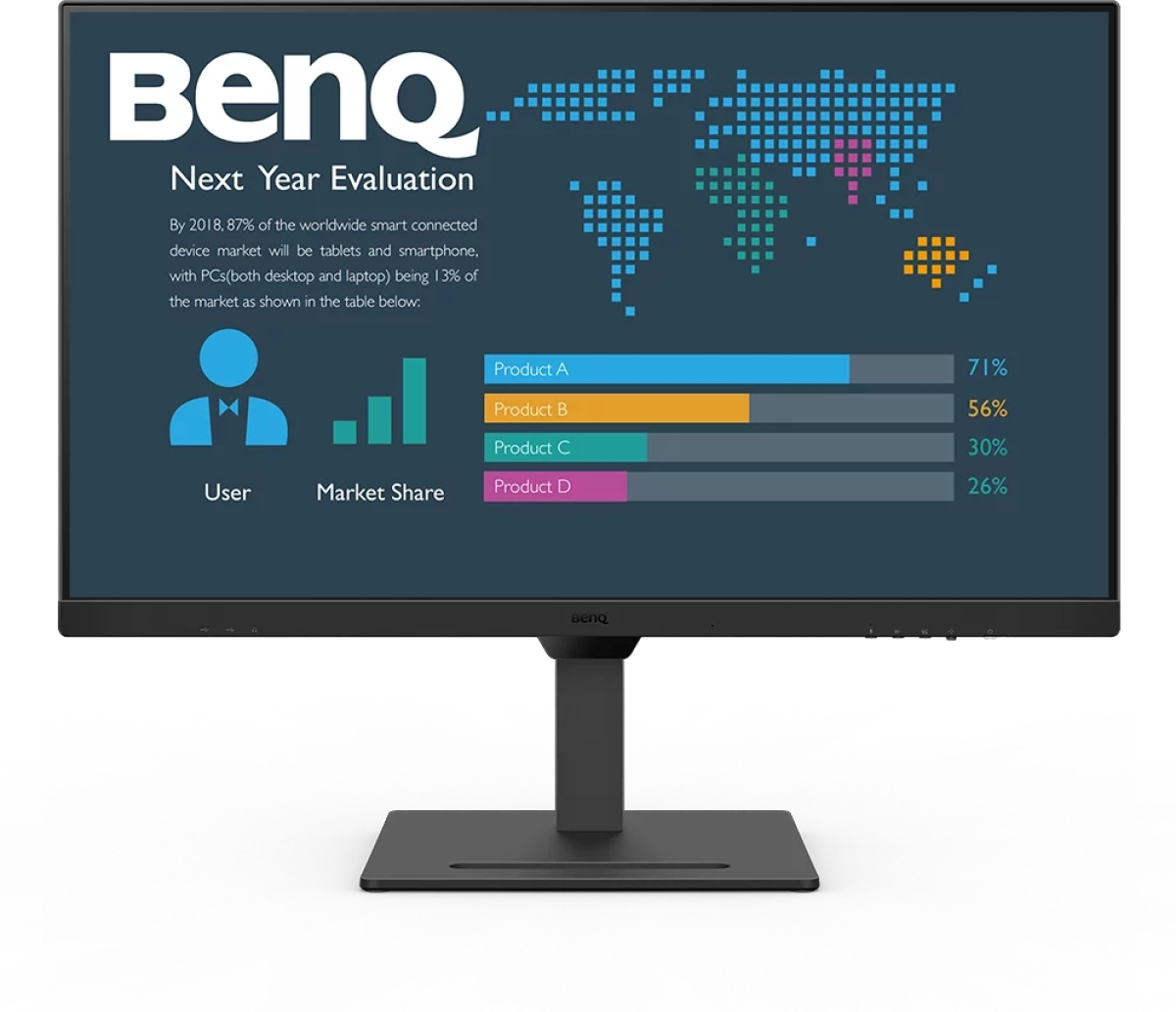 Монитор BenQ GW3290QT 32" 2560x1440 QHD, LED, IPS, 5ms, 75Hz, 350cd/m2, 1x HDMI, 1x DP, 3x USB 3.2на ниска цена с бърза доставка - BestPC.BG