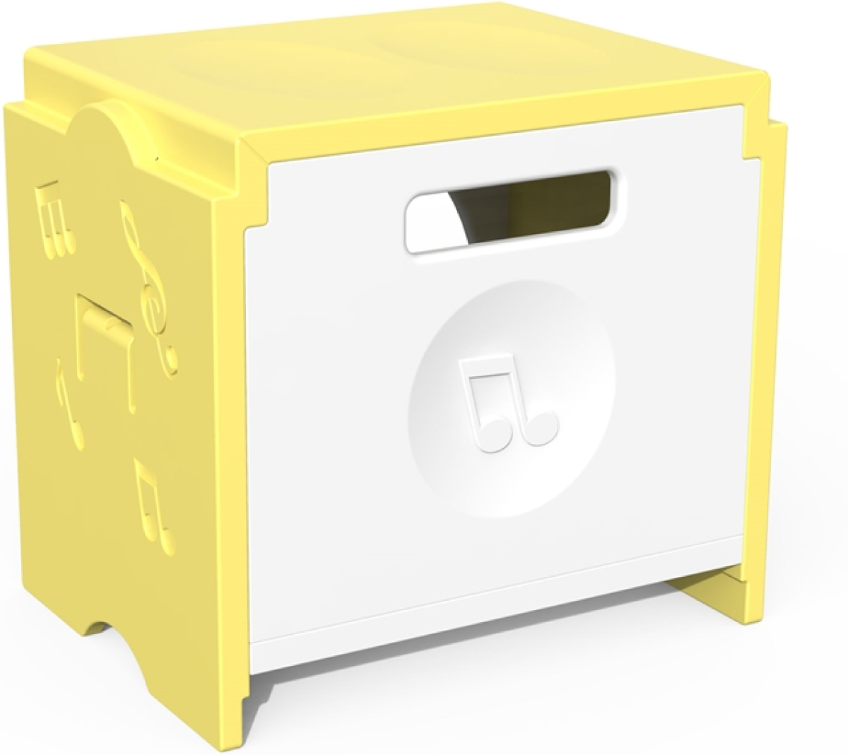 Продукт Табуретка RFG Funny, за съхранение, пластмасова, 300 х 400 х 370 mm, жълтана ниска цена с бърза доставка - BestPC.BG