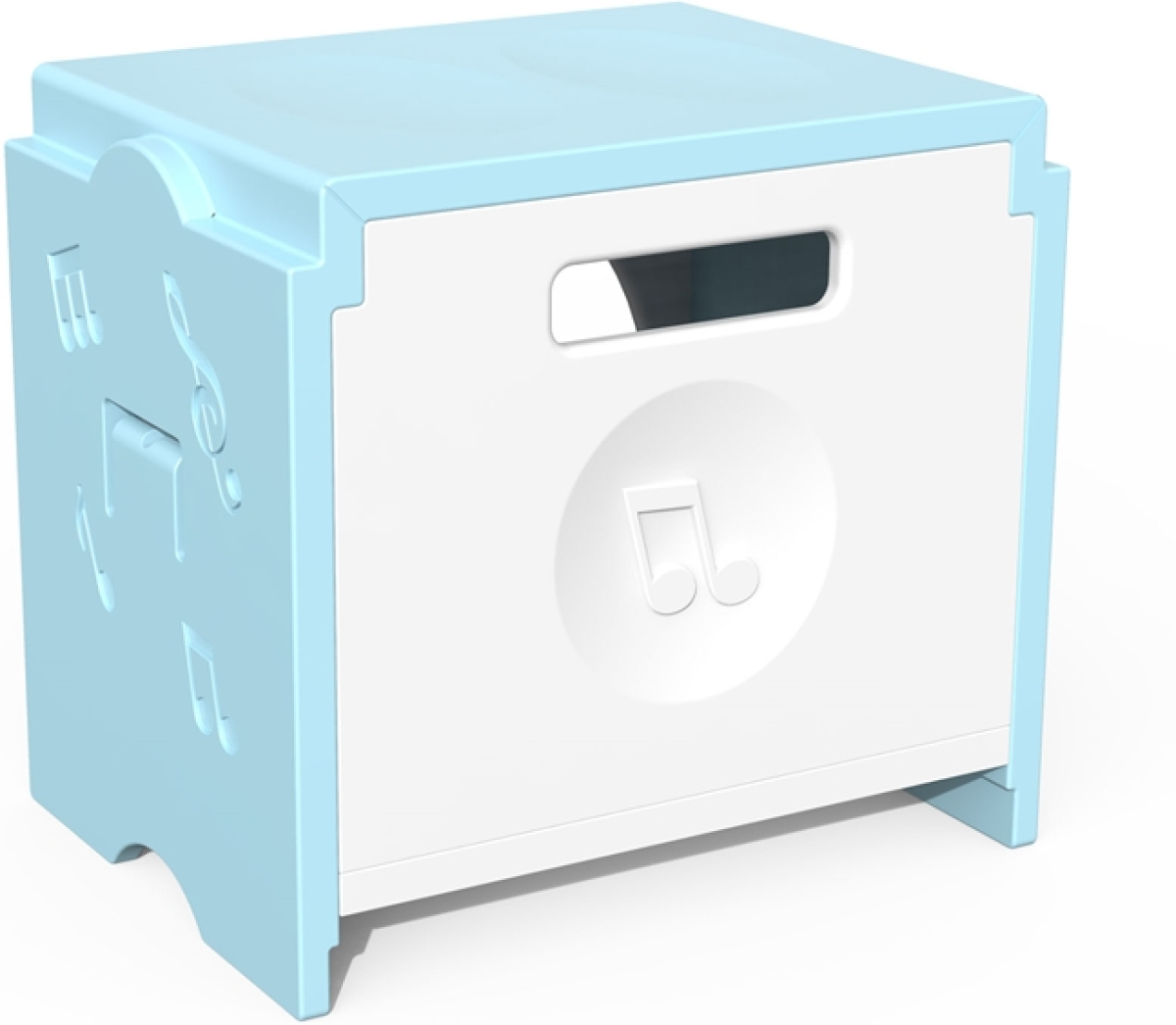 Продукт Табуретка RFG Funny, за съхранение, пластмасова, 300 х 400 х 370 mm, светлосиняна ниска цена с бърза доставка - BestPC.BG