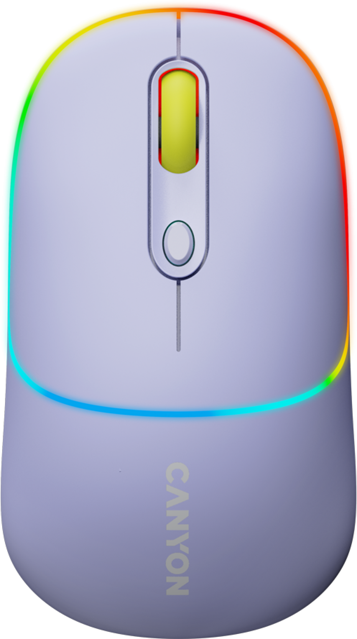 Мишка Геймърска Canyon MW-22, безжична Bluetooth, RGB подсветка, 1600 dpi, лилав цвятна ниска цена с бърза доставка - BestPC.BG