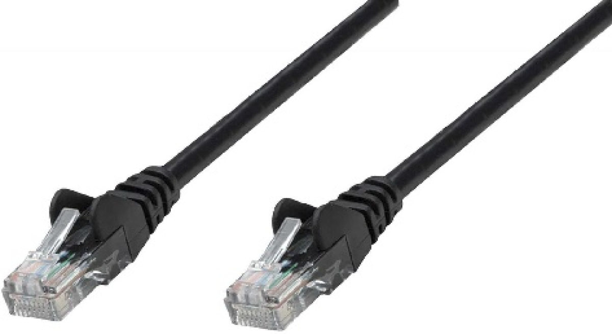 Пач корда категория 6 RJ45, неекранирана U-UTP, PVC, CCA, черна, 7.5 метрана ниска цена с бърза доставка - BestPC.BG