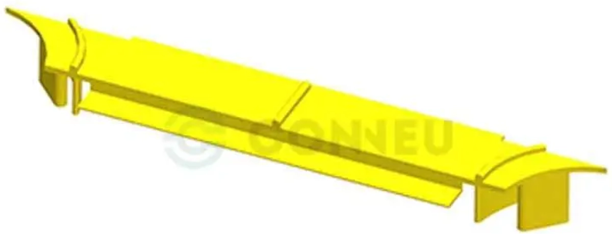 Елемент Капак за Т-отклонение за канал 120 мм Fiber Raceway, Conneuна ниска цена с бърза доставка - BestPC.BG