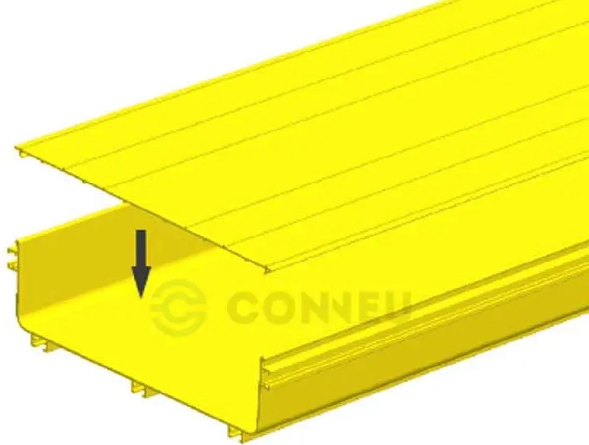 Елемент Покриващ капак за канал 360x100 мм Conneu Fiber Raceway, 2 метрана ниска цена с бърза доставка - BestPC.BG