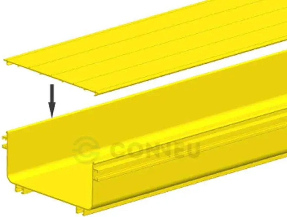 Елемент Покриващ капак за канал 240x100 мм Conneu Fiber Raceway, 2 метрана ниска цена с бърза доставка - BestPC.BG