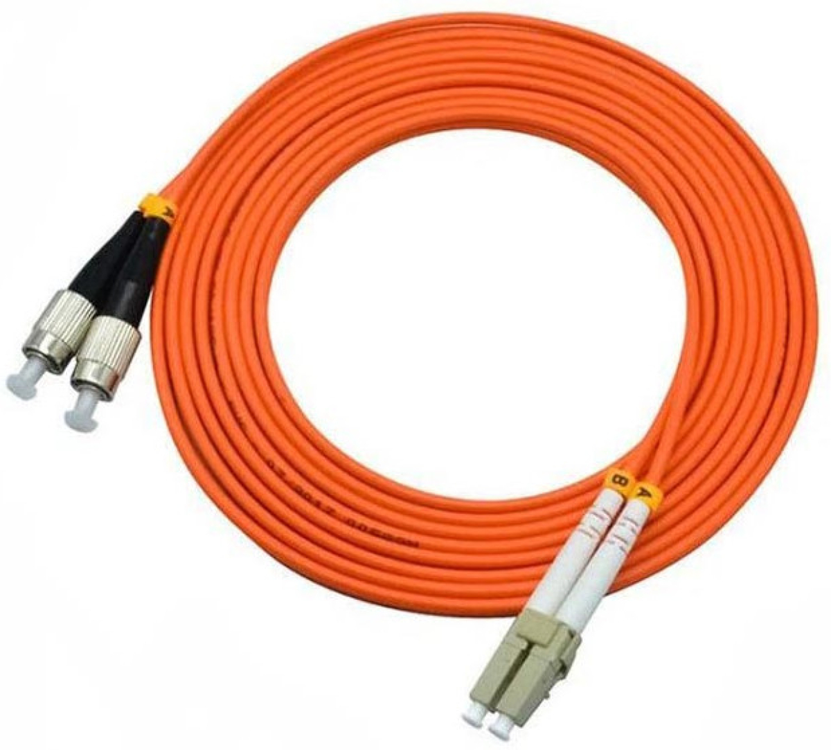 FC-LC пач корда, дуплекс, мултимод OM2, 3 мм, оранжева, дължина 20 метрана ниска цена с бърза доставка - BestPC.BG