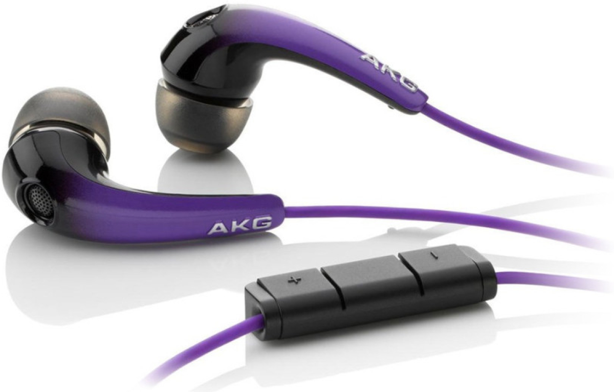 Слушалки AKG K328SBP, тип "тапи", микрофон, лилавина ниска цена с бърза доставка - BestPC.BG