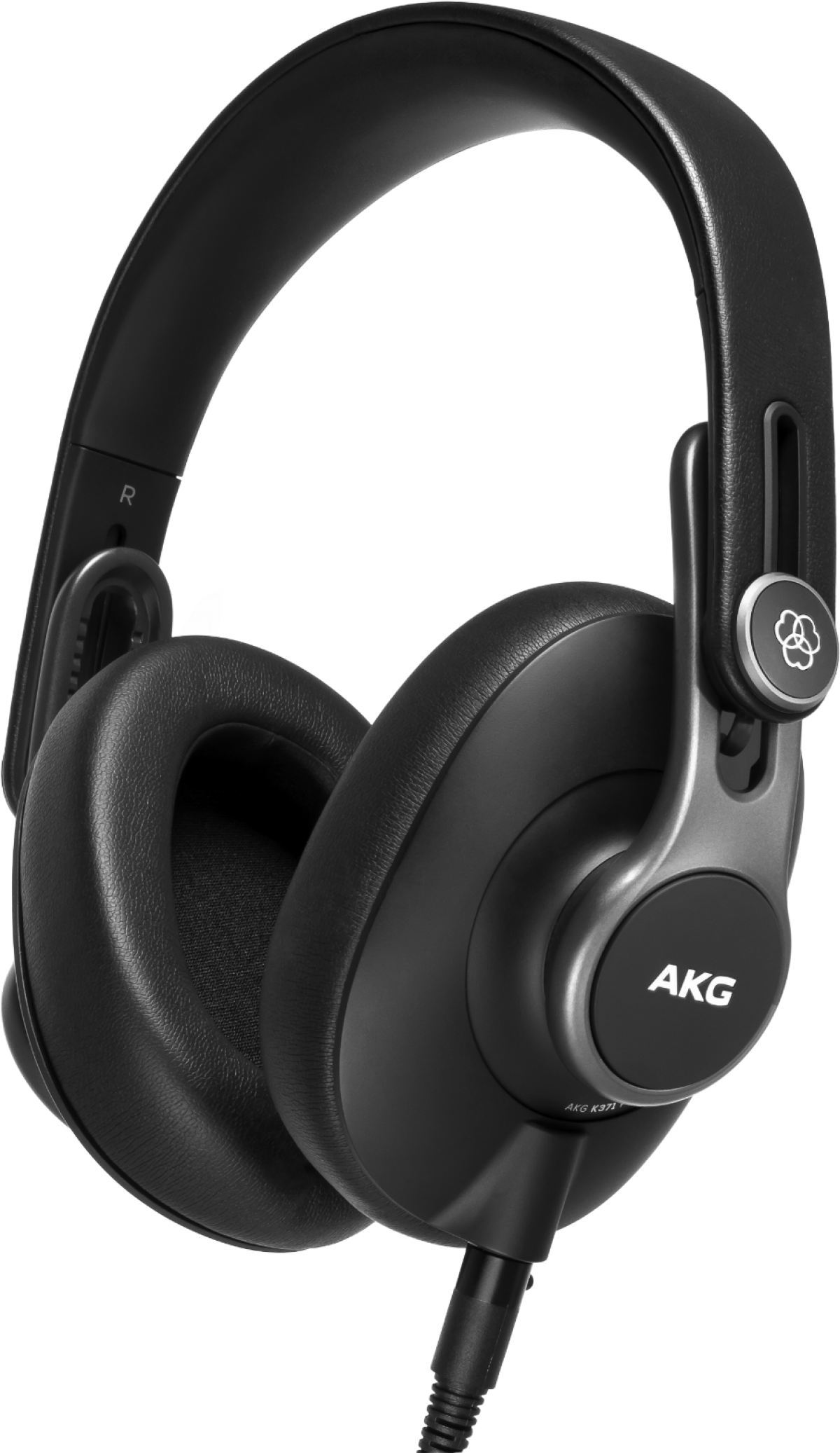 AKG K371, сгъваеми студийни слушалки със затворен гръб, над ушите, чернина ниска цена с бърза доставка - BestPC.BG