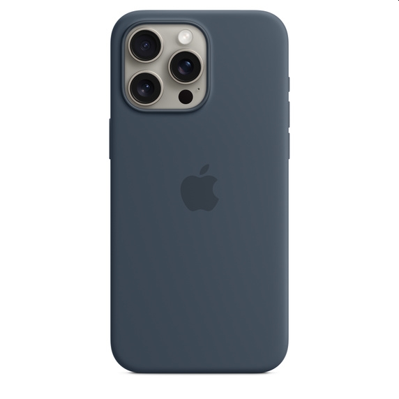 Калъф за смартфон Apple iPhone 15 Pro Max Silicone Case with MagSafe - Storm Blueна ниска цена с бърза доставка - BestPC.BG