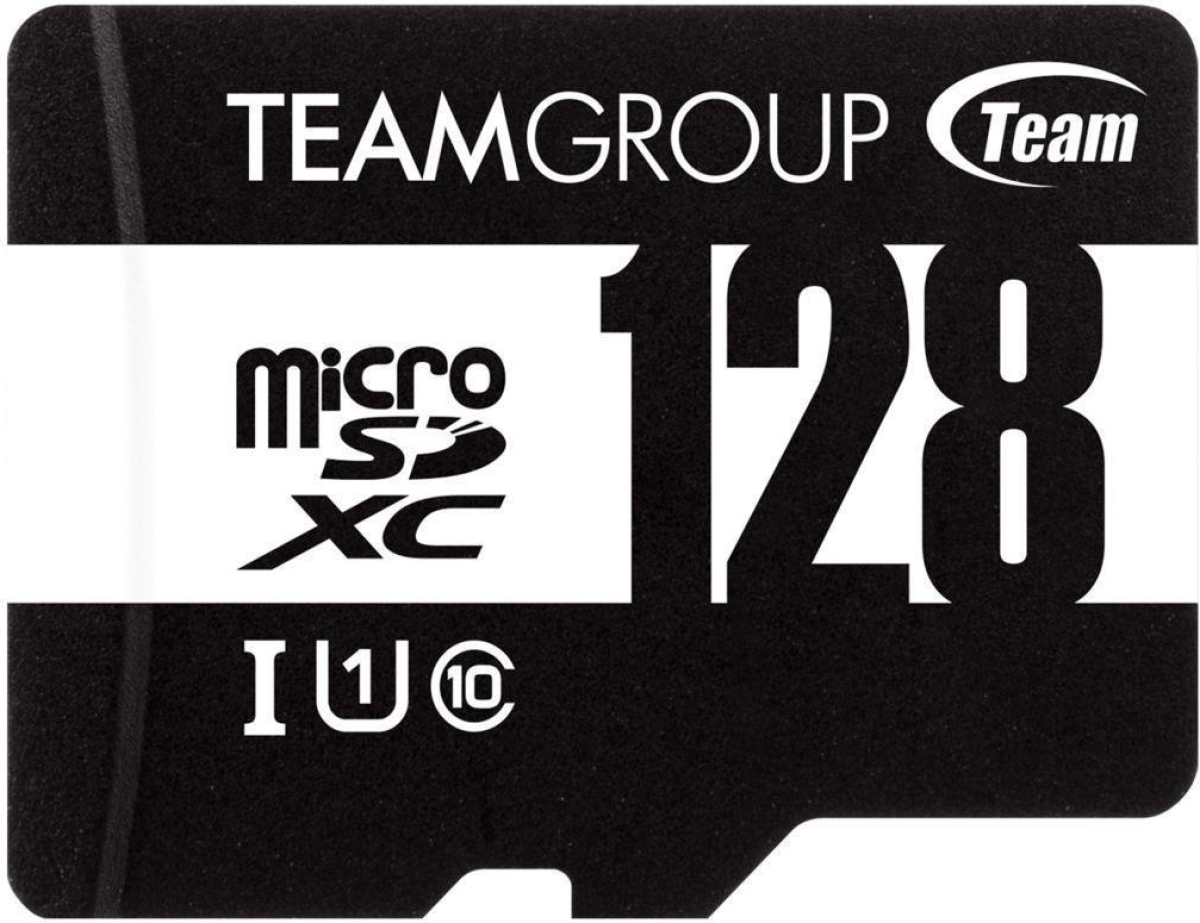 Team Group 128GB microSDXC + SD адаптер в комплекта, клас 10, черерн цвятна ниска цена с бърза доставка - BestPC.BG