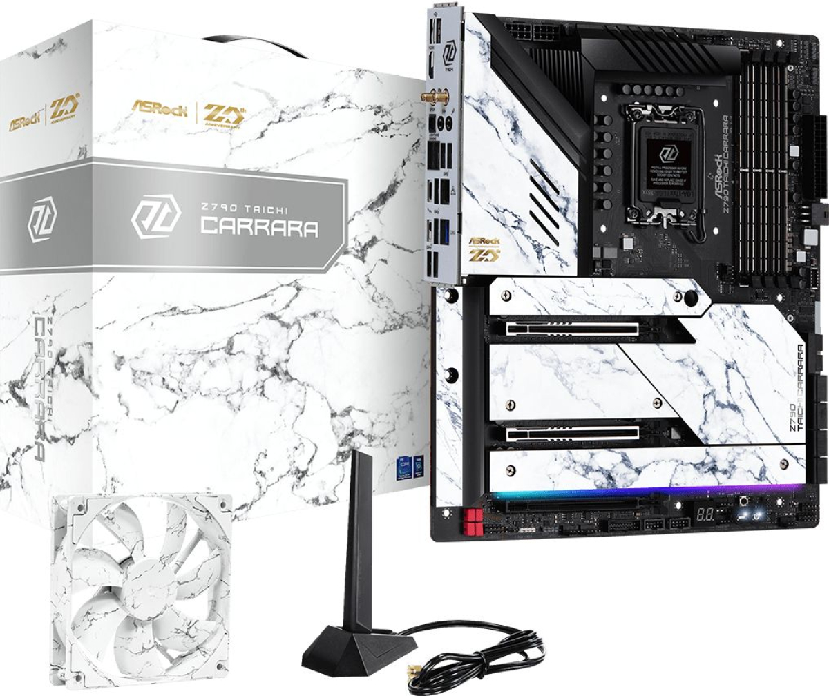 Дънна платка Asrock Z790 Taichi Carrara, LGA700, 4x DDR5, Extended-ATX, Bluetooth 5.3, 1x HDMIна ниска цена с бърза доставка - BestPC.BG