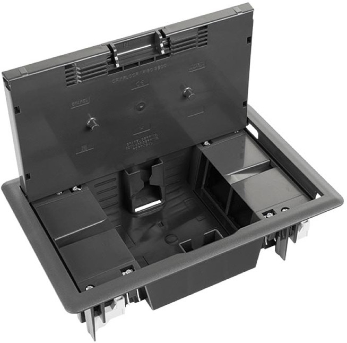 Продукт Подова кутия за 4 модула 45x45 мм, Черен цвятна ниска цена с бърза доставка - BestPC.BG