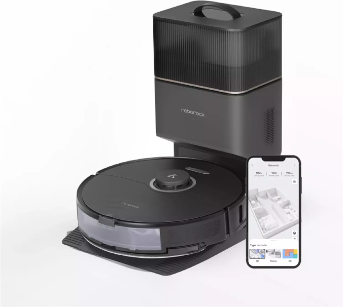 Прахосмукачка робот Roborock S8+ S8P52-00 - чернана ниска цена с бърза доставка - BestPC.BG