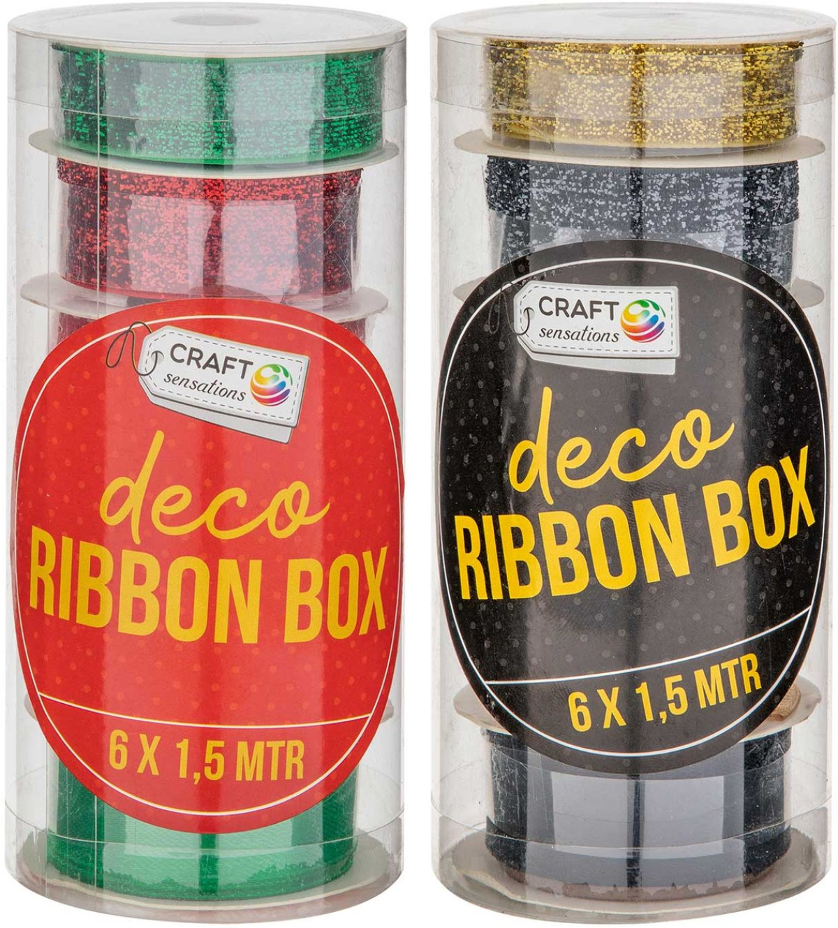 Craft ID Панделка, коледна, 1.5 m, асорти, 6 броя, опаковка 48на ниска цена с бърза доставка - BestPC.BG