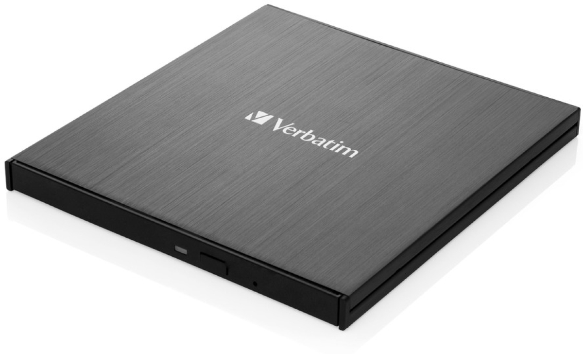 Оптично устройство Verbatim External Slimline, Blu-ray, DVD, CD, USB 3.0, Черенна ниска цена с бърза доставка - BestPC.BG