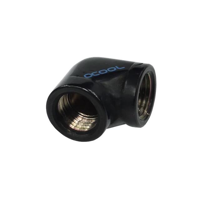 Охлаждане L-конектор Alphacool HF, Вътрешна резба G1-4 - G1-4, 90, Черен матна ниска цена с бърза доставка - BestPC.BG