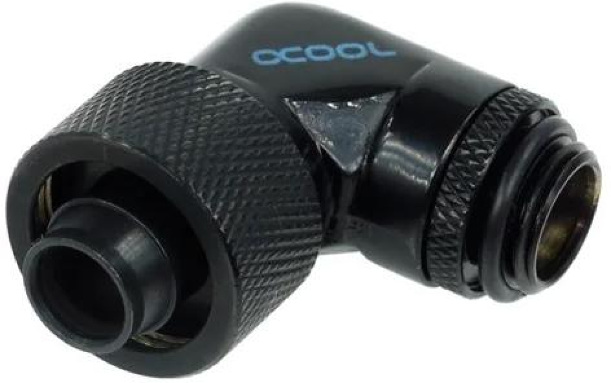 Охлаждане Компресионен фитинг Alphacool, 16-10 - G1-4, 90, Въртящ се, Черен матна ниска цена с бърза доставка - BestPC.BG