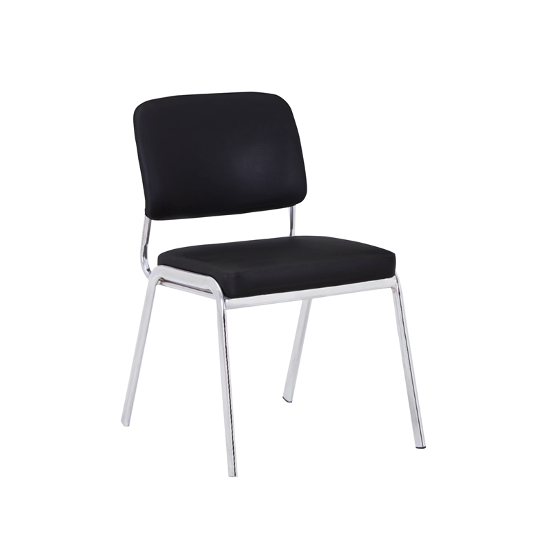 Посетителски стол RFG Slow M, екокожа, метална основа, до 120 kg, черенна ниска цена с бърза доставка - BestPC.BG