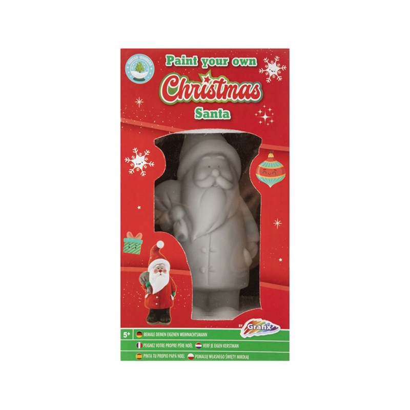 Moxy Фигурка за рисуване Дядо Коледа, с бои и четкана ниска цена с бърза доставка - BestPC.BG
