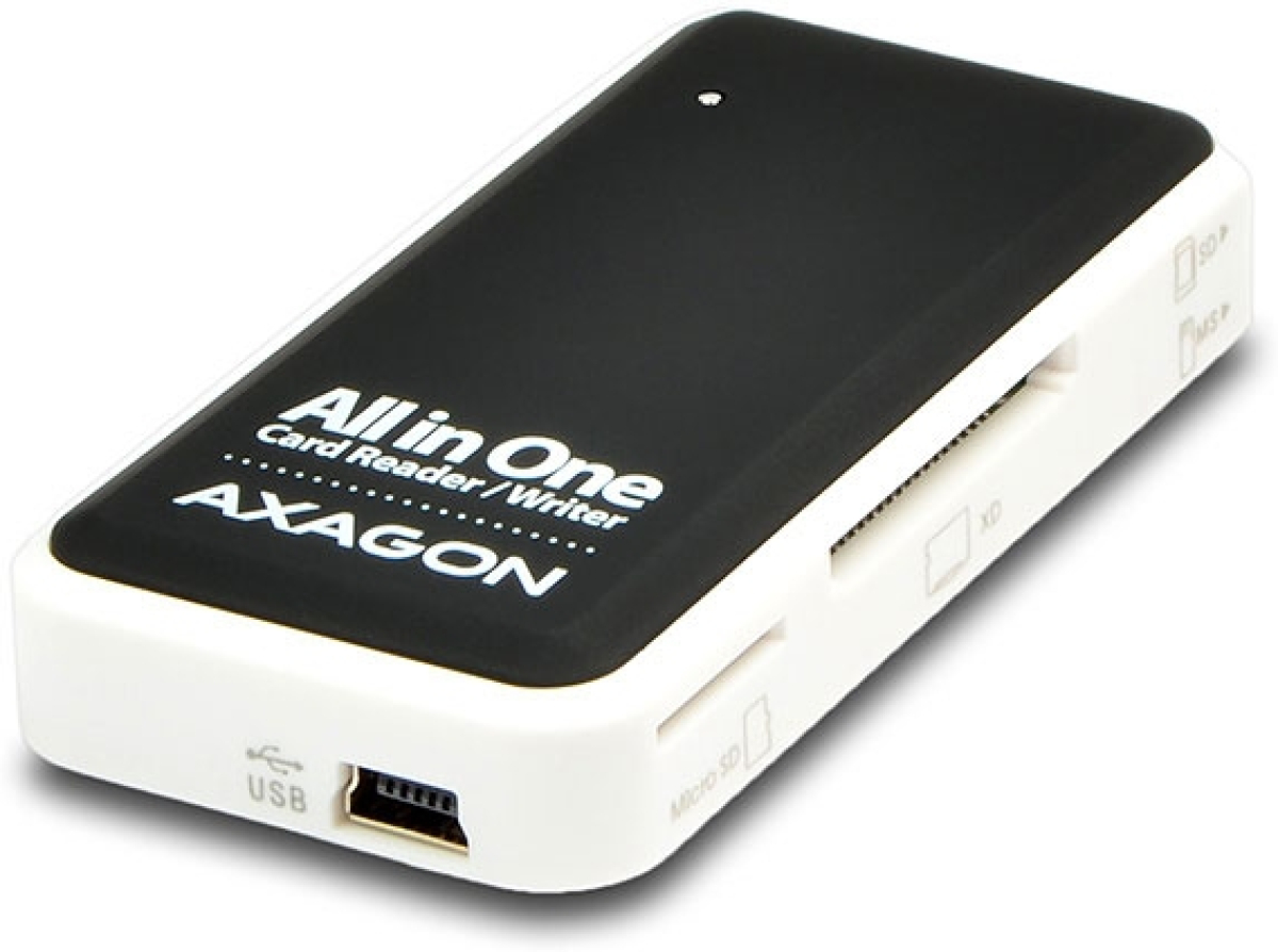 Картов четец Cardreader USB2, SD, mSD, MS, CF, XD, AXAGON CRE-X1на ниска цена с бърза доставка - BestPC.BG