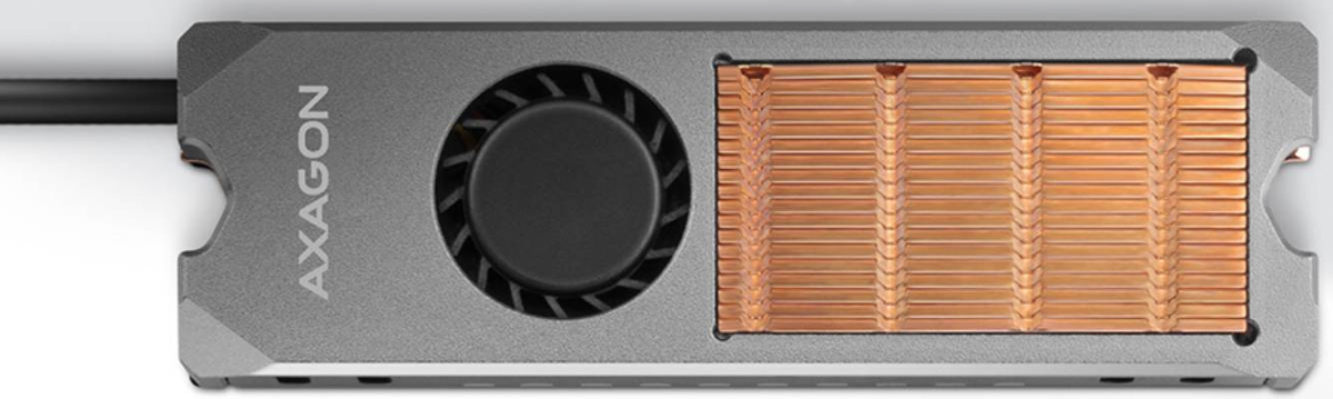 Пасивен охладител АXAGON CLR-M2FAN, Съвместим с M.2 2280, метален, Сивна ниска цена с бърза доставка - BestPC.BG