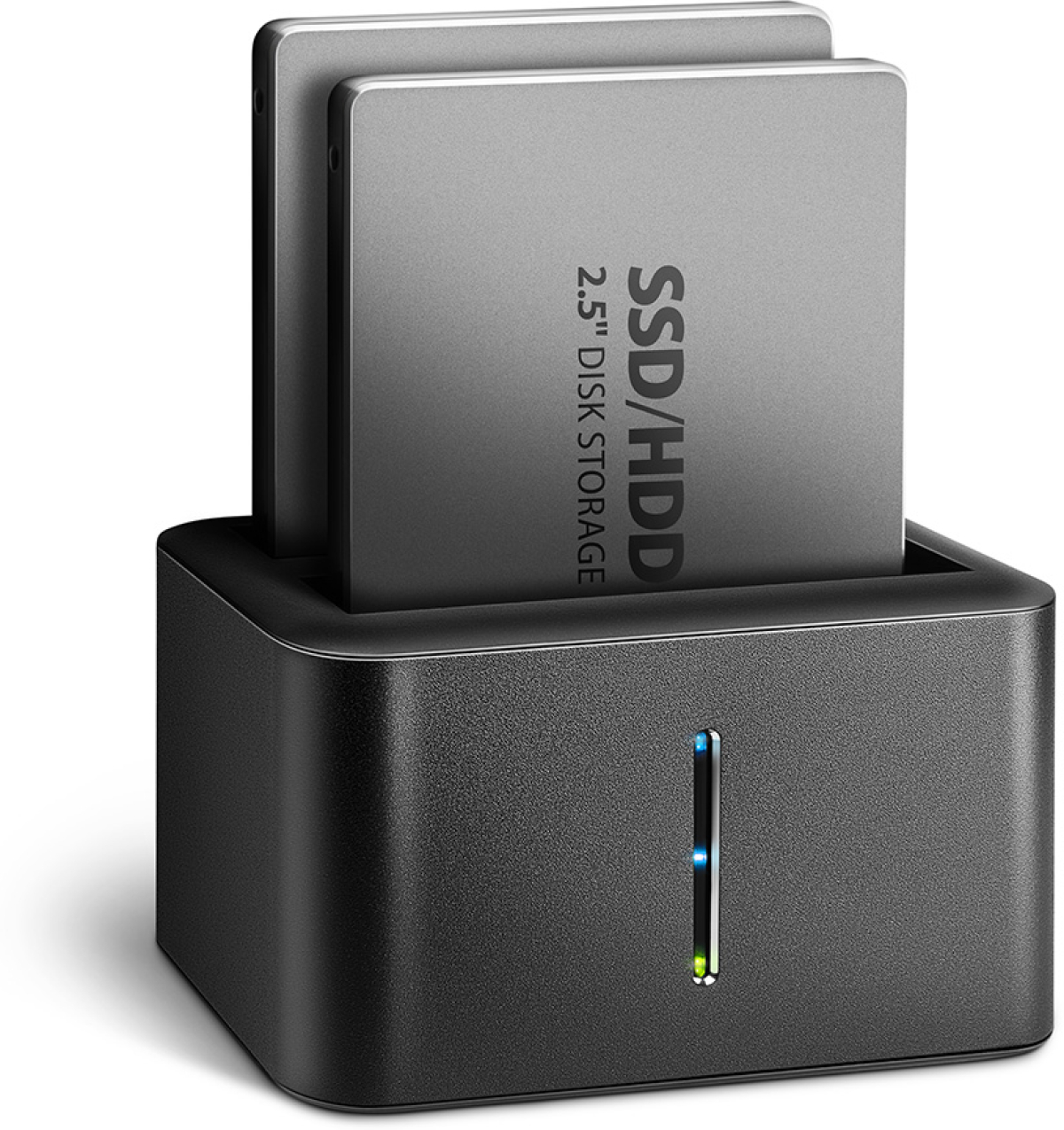 Докинг станция AXAGON ADSA-D25, USB type A 1м,SATA 3.0, Метал, LED индикатор, Черенна ниска цена с бърза доставка - BestPC.BG