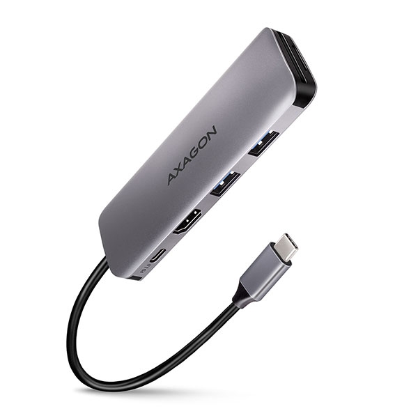 USB Хъб USB-C Multiport Dock, 6-port, PD, AXAGON HMC-5на ниска цена с бърза доставка - BestPC.BG