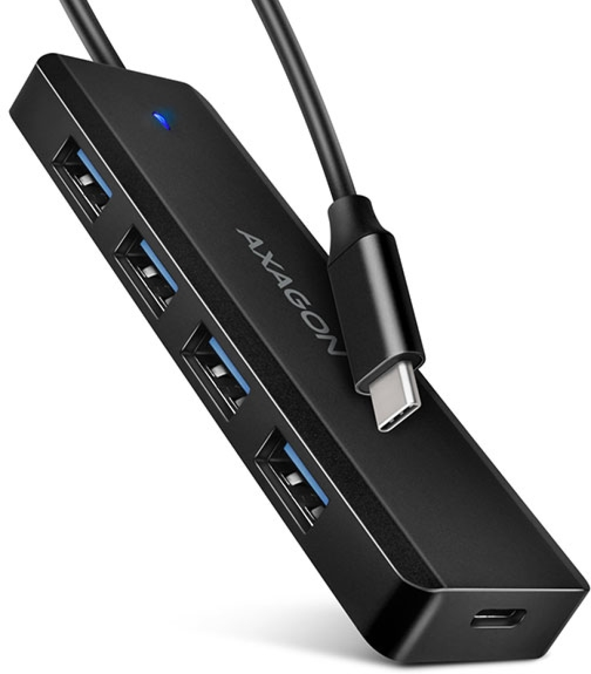 USB Хъб HUB USB3-C to 4xUSB3 A, AXAGON HUE-C1Cна ниска цена с бърза доставка - BestPC.BG