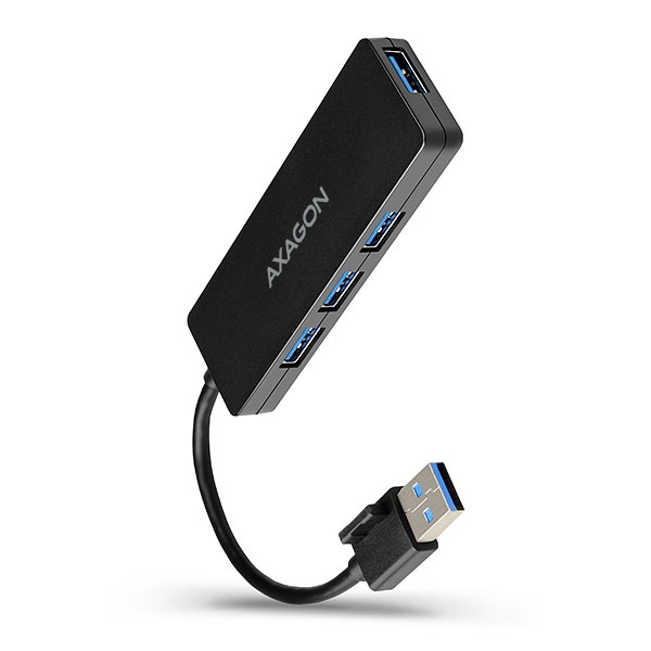 USB Хъб HUB USB3-А to 4xUSB3 A, Slim, AXAGON HUE-G1Aна ниска цена с бърза доставка - BestPC.BG
