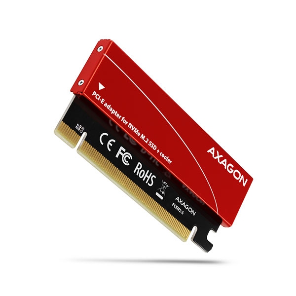 Мрежова LAN карта/адаптер PCI-E 16x Card, 1x PCIe M.2 SSD, AXAGON PCEM2-Sна ниска цена с бърза доставка - BestPC.BG