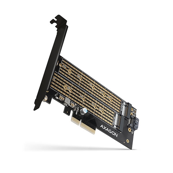 Мрежова LAN карта/адаптер PCI-E Card, M.2 NVMe and M.2 SATA, AXAGON PCEM2-Dна ниска цена с бърза доставка - BestPC.BG