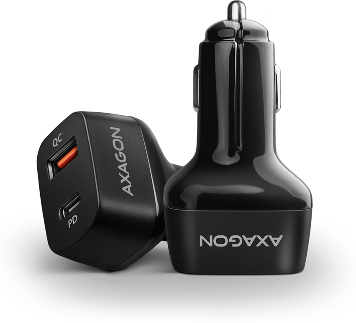 Принадлежност за смартфон USB Car Charger 2x USB-C-A, 38W, PD, AXAGON PWC-PQ38на ниска цена с бърза доставка - BestPC.BG