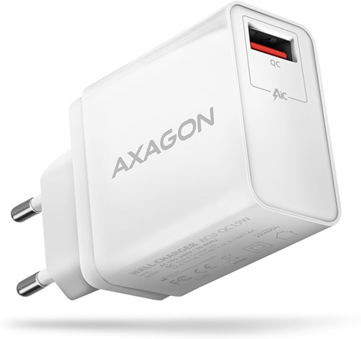 Принадлежност за смартфон USB-A-C Charger, 19W, QC3.0, white, AXAGON ACU-QC19Wна ниска цена с бърза доставка - BestPC.BG