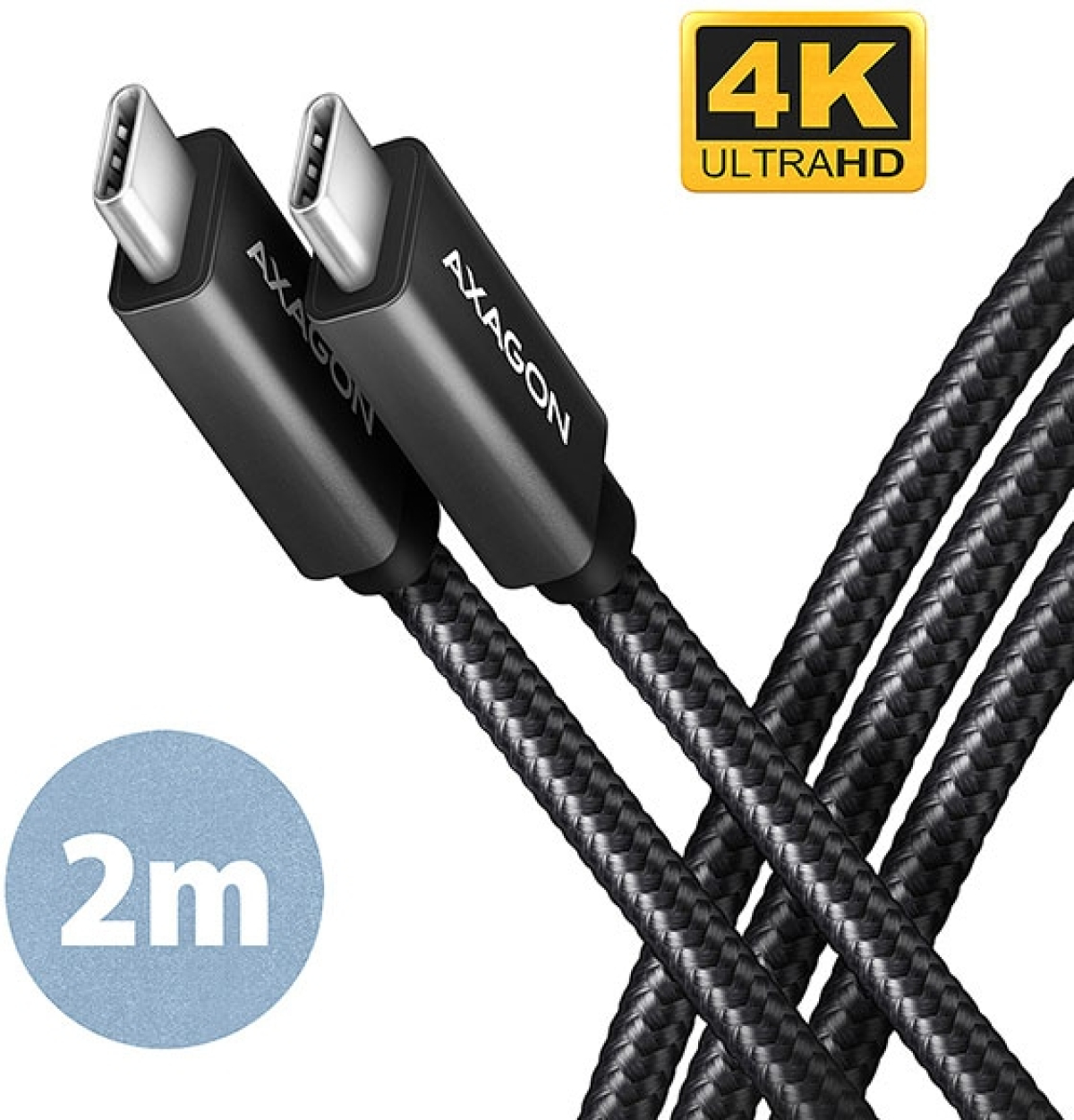 Кабел/адаптер Cable USB3 C-C, M-M, 4K, 2m, AXAGON BUCM32-CM20ABна ниска цена с бърза доставка - BestPC.BG