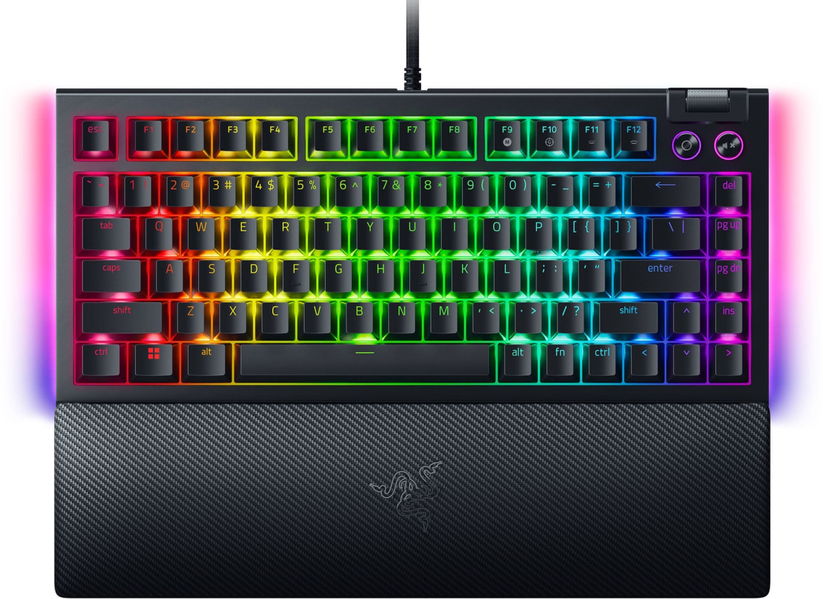 Клавиатура Razer BlackWidow V4 75%, геймърска, с кабел, механични суичове, черенна ниска цена с бърза доставка - BestPC.BG
