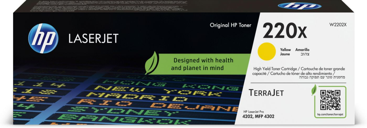 Тонер за лазерен принтер HP 220X Yellow Original LaserJet Toner Cartridgeна ниска цена с бърза доставка - BestPC.BG