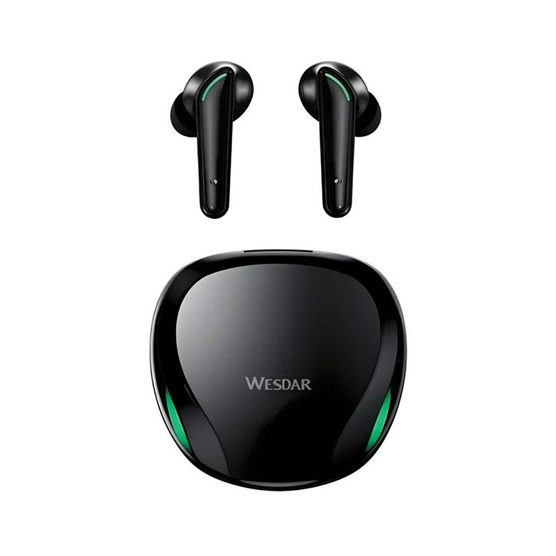Слушалки Wesdar TWS128, True wireless, безжични, чернина ниска цена с бърза доставка - BestPC.BG