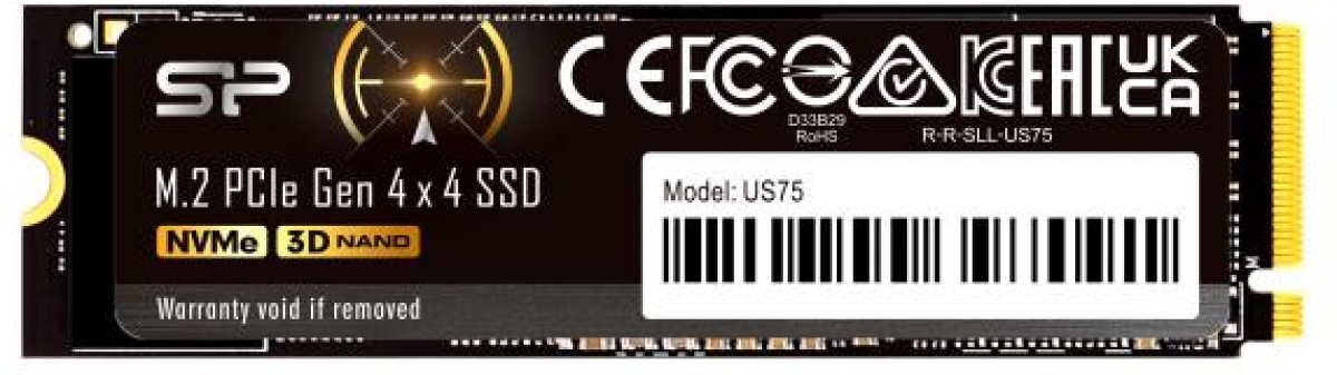 SSD SSD Silicon Power US75 1TB M.2-2280, PCIe, Gen 4x4 NVMeна ниска цена с бърза доставка - BestPC.BG