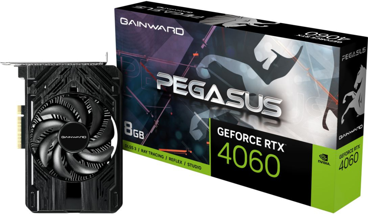 Видеокарта Gainward GeForce RTX 4060 PEGASUS 8GB GDDR6на ниска цена с бърза доставка - BestPC.BG