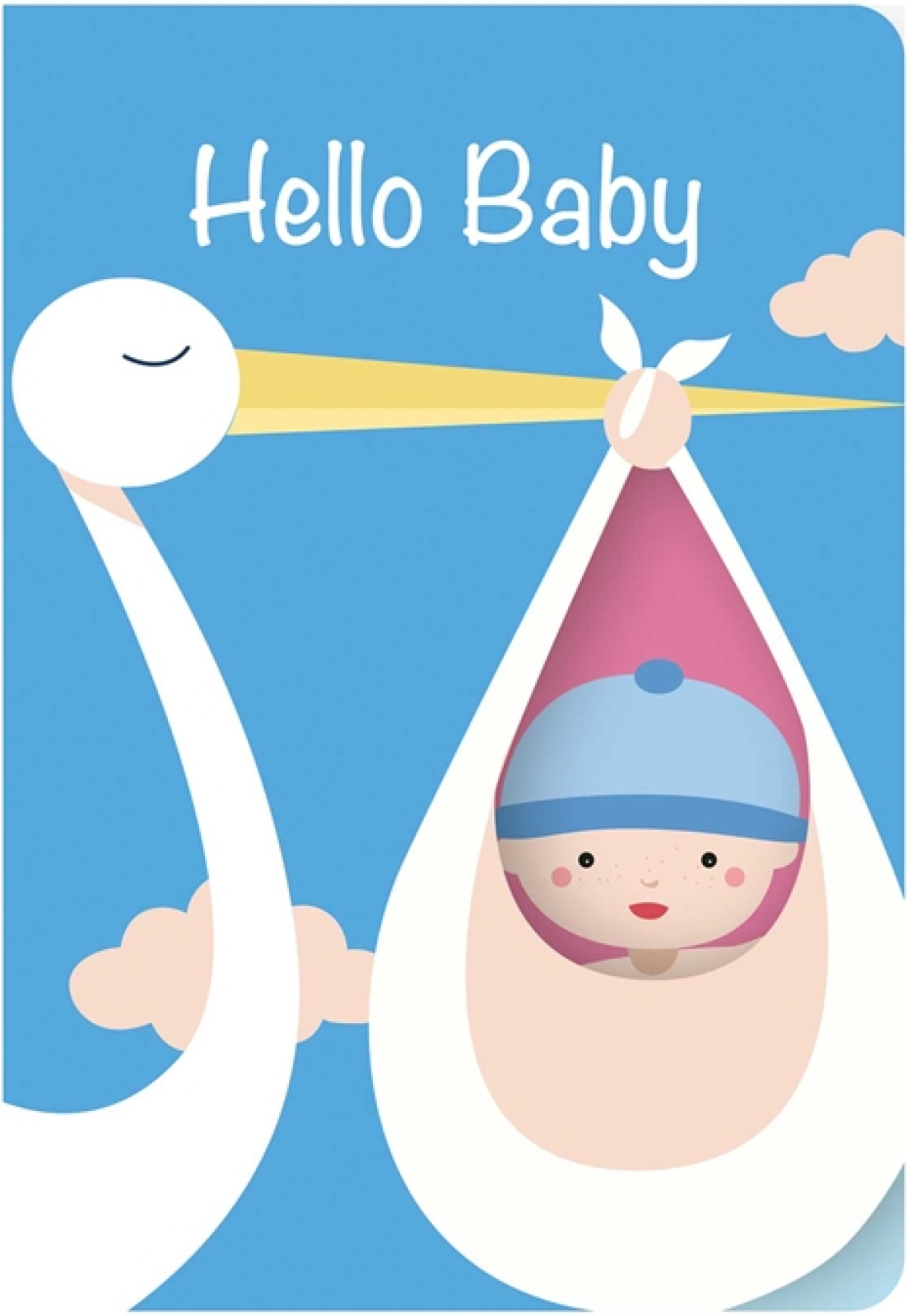 Продукт Gespaensterwald Картичка Fun-Cut, Hello Baby, синяна ниска цена с бърза доставка - BestPC.BG