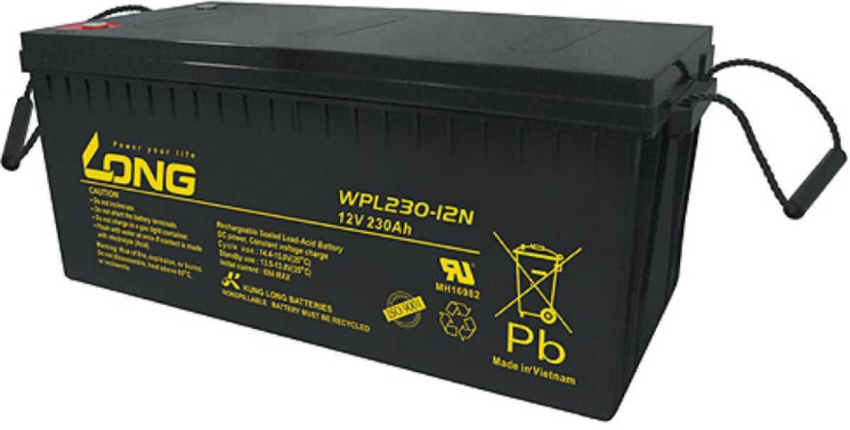 Aкумулаторна батерия Long WPL230-12 F18, 12V 230Ah, 238 х 219 х 522 ммна ниска цена с бърза доставка - BestPC.BG