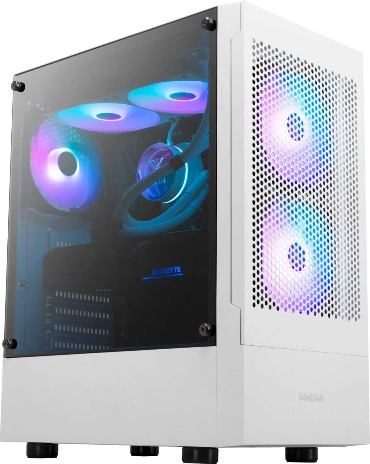 Gamdias кутия Case ATX - TALOS E3 MESH White - aRGBна ниска цена с бърза доставка - BestPC.BG