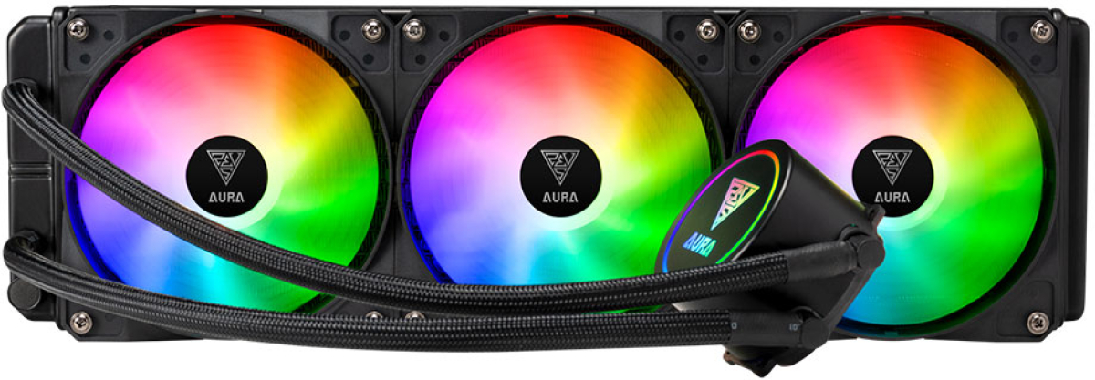 Водно охлаждане Gamdias AURA GL360, RGB, 3x 120mm, Intel, AMD, 12V, 250W, 200.1 CFM, 29 dBA, 2000 RPMна ниска цена с бърза доставка - BestPC.BG