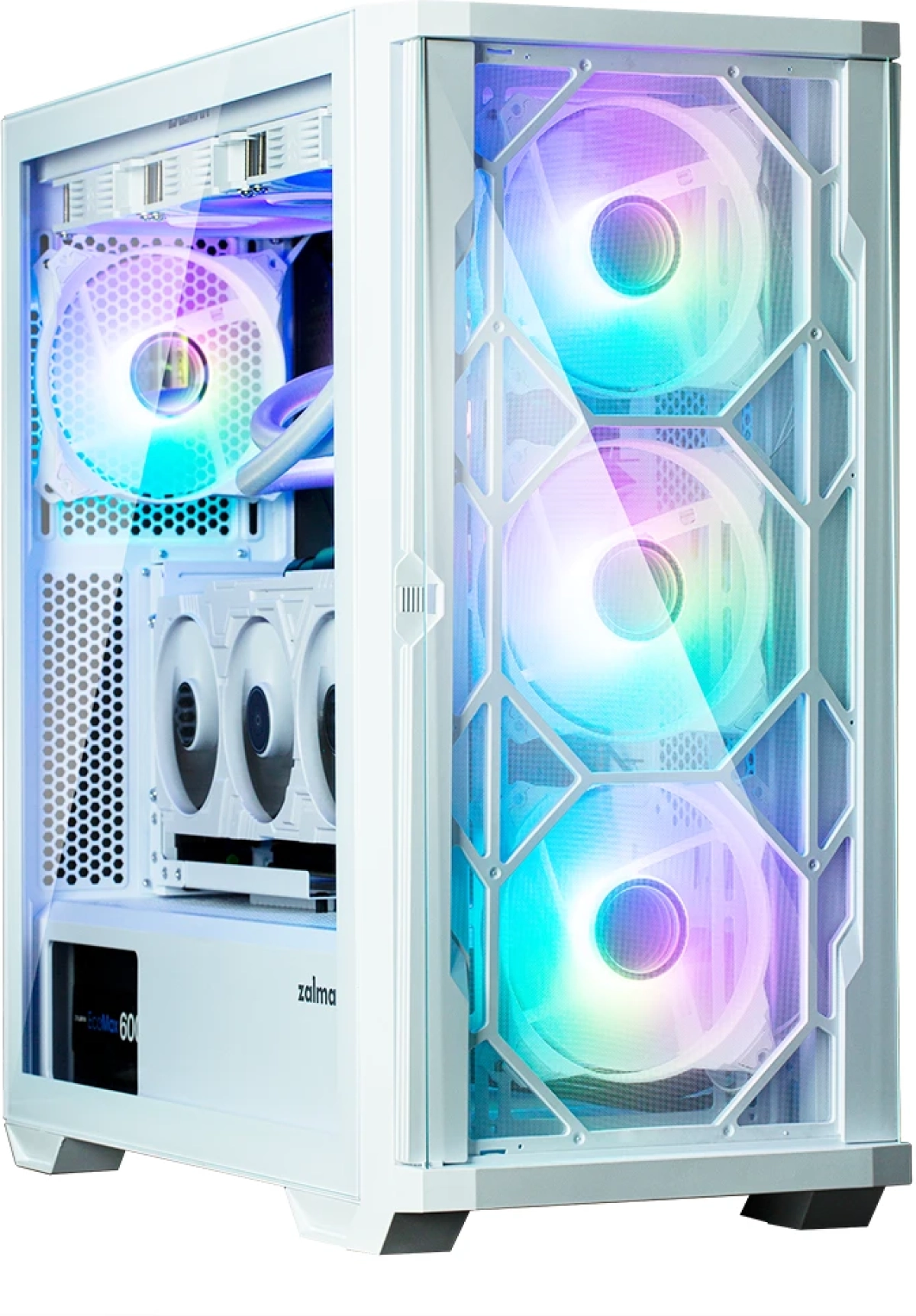 Zalman кутия Case EATX - Z10 DUO White - Mesh-Tempered Glassна ниска цена с бърза доставка - BestPC.BG